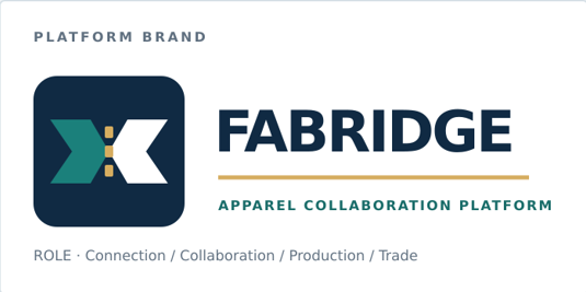 FABRIDGE · Apparel Collaboration Platform